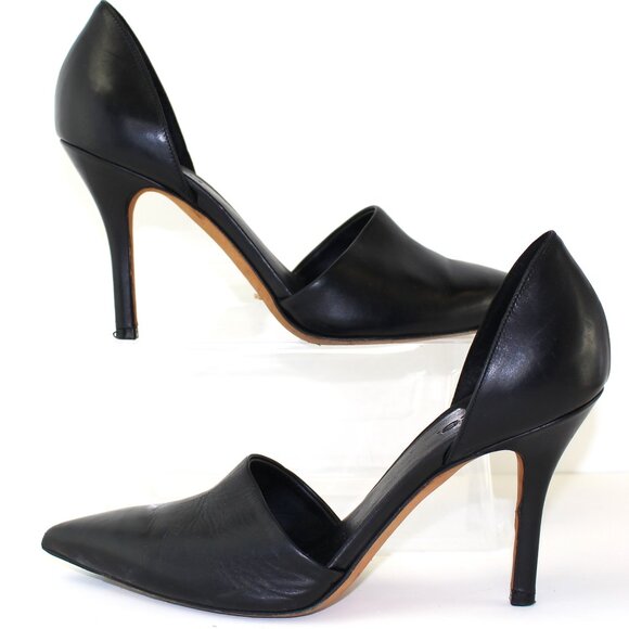 Vince Claire Calf Leather Pointed Toe Pumps Heel Shoes Womens (US 7/EU 37.5) - Picture 3 of 10